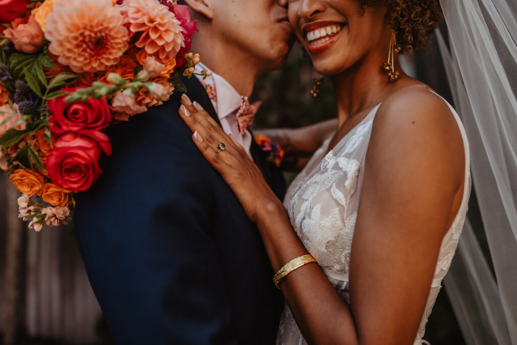 georgetown couple closeup of brides hand on grooms chest